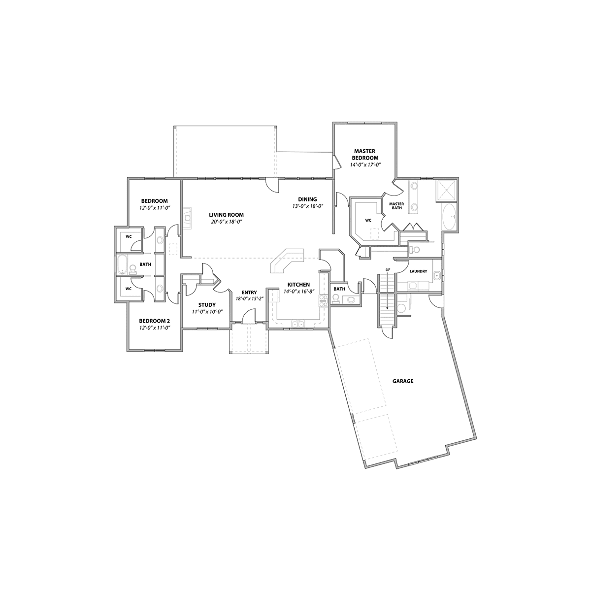 The Bradbury Main Floor Plan - Hayden, ID