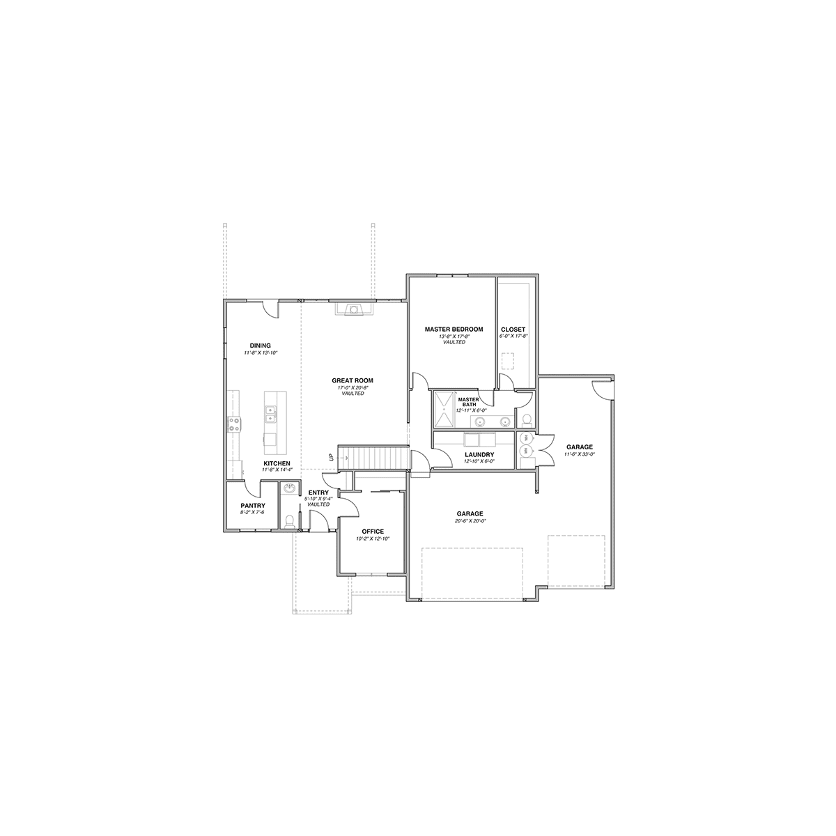 The Creekside Main Floor Plan - Hayden, ID
