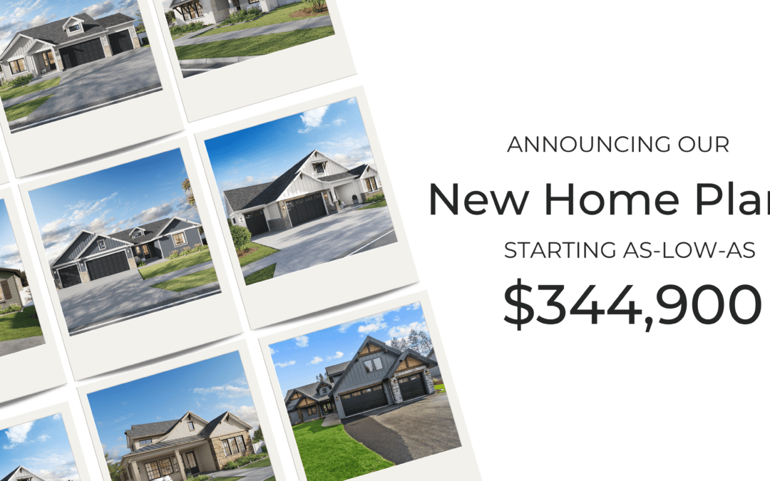 New plans starting as low as $344,900
